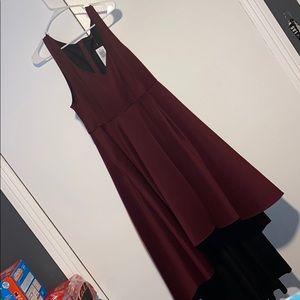 Burgundy dress